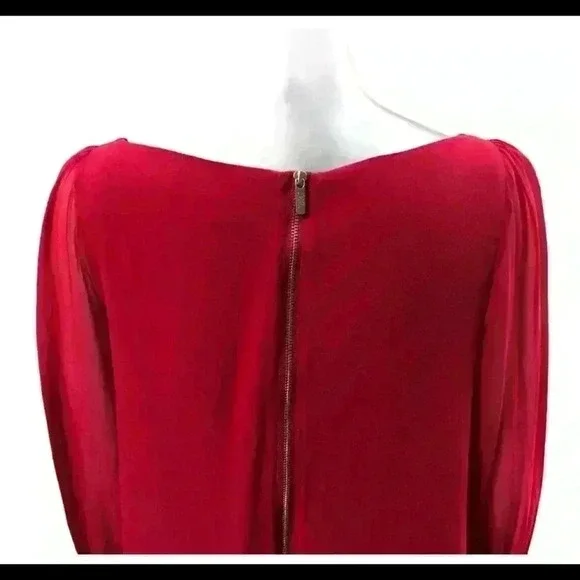 Guess by Marciano Sheath Red Dress Silk Red Dress Size Small - Picture 5 of 10